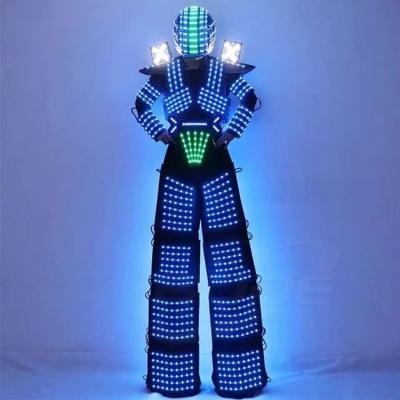 China Hot Selling Dance Stage Performance Fashion Robot Costume Led Robot Led Costume Robot Led Costume Party for sale