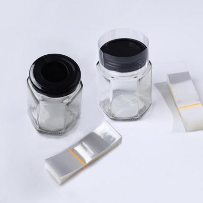 China High Quality Clear PVC Heat Shrink Moisture Proof Tape With Tear Line For Packing Bottles And Boxes for sale