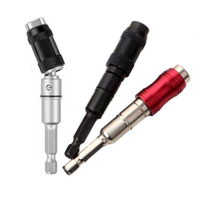 China Swivel Tip Drill Bit Hardness Extension Rod Quick Release Drill Bit Strong Adjustable Flexible Magnetic Screwdriver Swivel Holder for sale