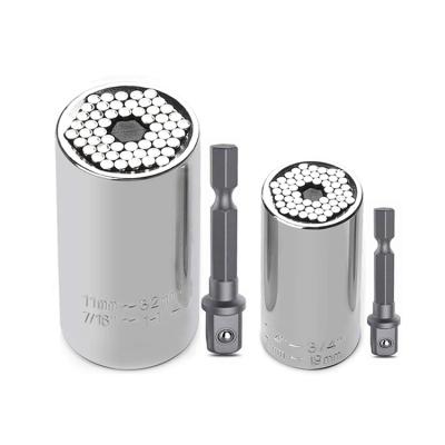 China Multifunctional HEX Socket Universal Magic Socket Wrench 7-19mm With Extension Bar Alligator Handle for sale