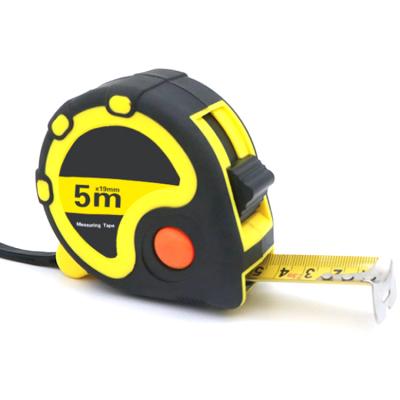 China Custom Logo 3m 5m 7.5m Locks 10m Three Meters Self-lock Retractable Smooth ABS Premium Case Rubber Coated Tape Measure for sale