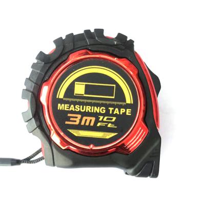 China Custom Logo 3m 5m 7.5m Self-lock 10m Retractable Smooth Steel Case ABS Rubber Coated Popular Tape for sale