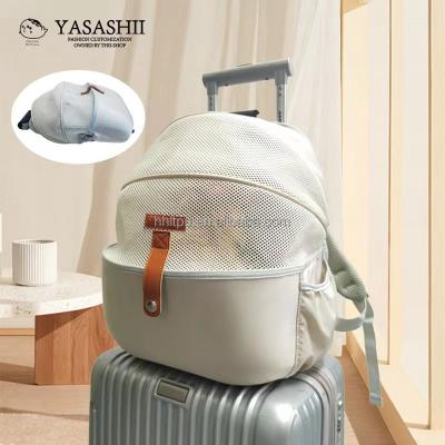 China Portable Small Sized Pets Carrier Dog Cat Portable Breathable Backpack Outdoor Pet Carrier Bag for sale