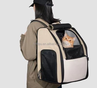 China Water Resistant New Design Airline Approved Pet Cages Bag Small Dog and Cat Pet Travel Backpack Middle Hard Hardness for sale