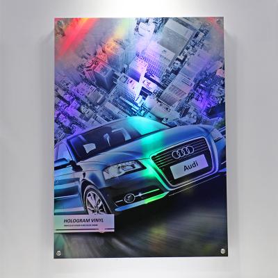 China Car wrap and vinyl sticker sign hologram vinyl master advertising stickerfor advertising for sale