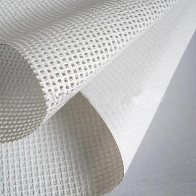 China interior & Outdoor Advertising Mesh 400g Coated PVC Mesh With Liner for sale