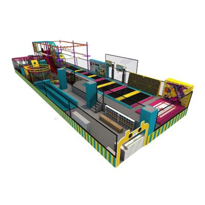 China Sell Well Amusement Playground Slam Dunk Trampoline Park For Indoor en venta