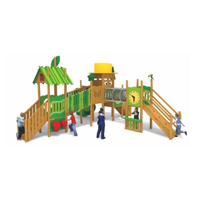 China Multifunction new type kids play system children Wooden Outdoor playground for sale