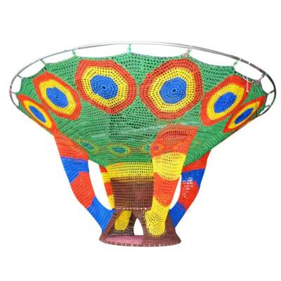 China 2020 hand crochet net indoor playground rope net for kids for sale