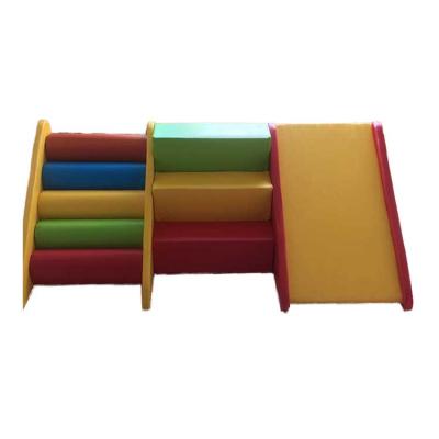 China Naughty castle children's soft stool steps, baby anti-collision soft package steps, three-step ladder rainbow ladder Te koop