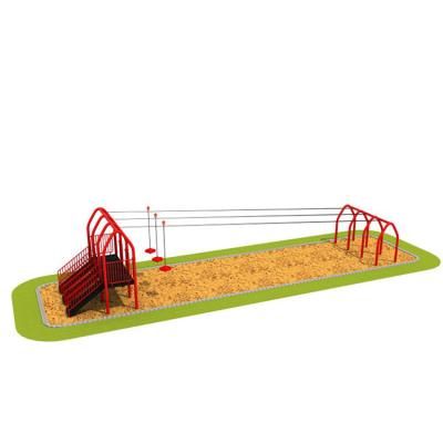 Κίνα Customized outdoor playground metal zip line for adventure park προς πώληση