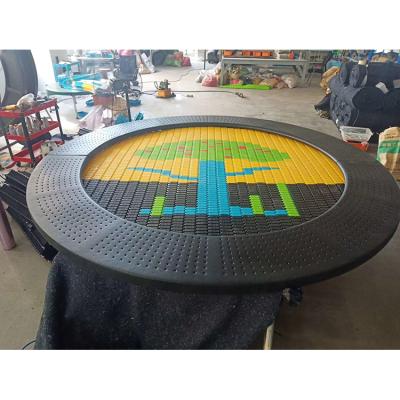 Chine Outdoor playground park colorful inground trampoline for kids and adults à vendre