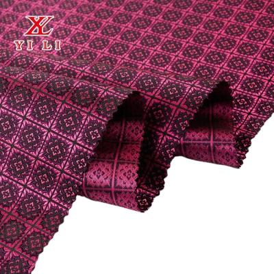 China YiLi  YZ1077-3 Woven Jacquard Fabric  Handmade Silk Necktie Fabric Soft Comfortable à venda