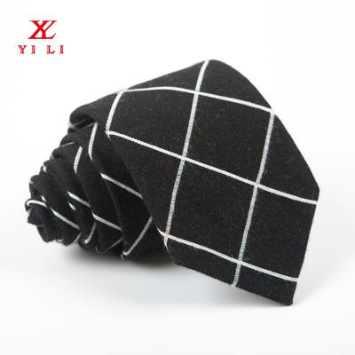 China YiLi OEM Jacquard Woven Plaid Handsome Male Neckties Yi Li YL 42345 Yarn Dyed Woven for sale