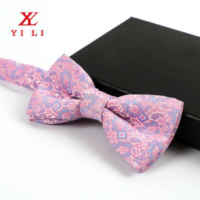 China YiLi Man Silk Handmade Wholesale Bow Tie Neck Tie Set for sale