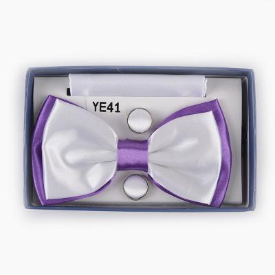 China YiLi Jacquard Woven Handmade Custom Silk Bow Ties for sale