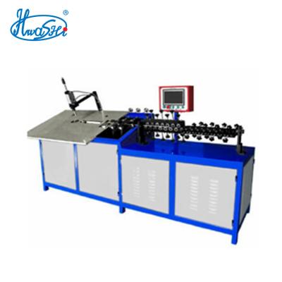 China Metal Wire HWASHI CNC 4 Axis 2D Wire Bending Machine For Wire Shelf for sale