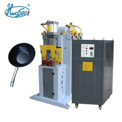 China Factory HWASHI Cookware Non Stick Pan Handle Spot Welding Machine for sale