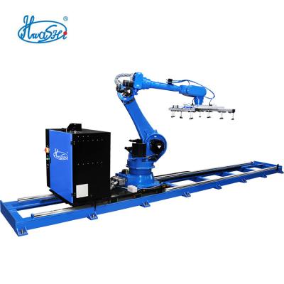 China HWASHI factory robot loading arm with railroad for sale