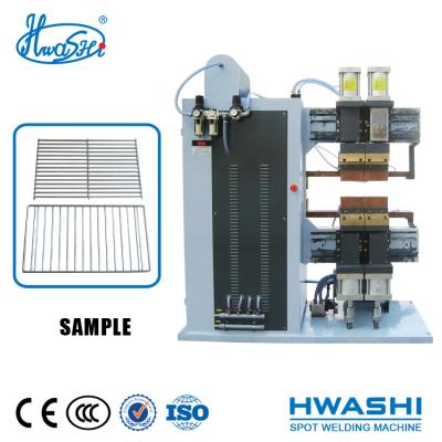 China 600mm HWASHI Stainless Steel Oven Grid Spot Welding Machine manufacturer for sale