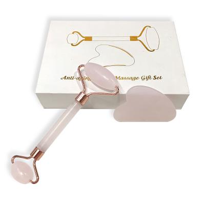 China Popular Selling Best Gift 3D Blood Vessel Removal Roller Massager Body Massage Roller Mini Facial Massage Rose Jade for sale