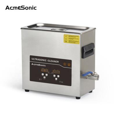 China 6L Hotels Digital Ultrasonic Cleaner With Heater And Drain for sale