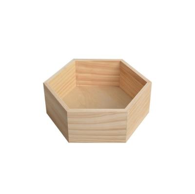 China Handmade Factory Customized Simple High Quality Wooden Fruit Candy Food Storage Box for sale