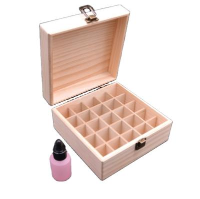 China Custom Handmade Logo Wooden Essential Oil Box Display Box for 3ml 5ml 10ml for sale