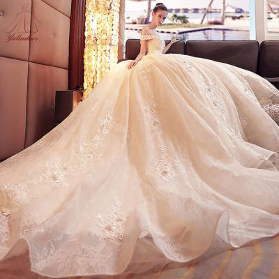 China Vestidos de novia Vintage Lace Wedding Dress Off-Shoulder Wedding Dress 2022 Backless Wedding Mermaid Wedding Dress For Woman for sale