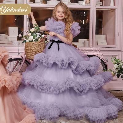 China Lovely Style Kids Girl Dress Wedding European Regular Kids Style Birthday Party Tutu Dresses For Girls Sleeveless for sale