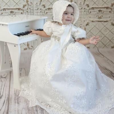 China 2022 Anti-wrinkle ball gown yalindars toddler bridesmaid dress infant baptism dress white dress baptism dress for baby for sale