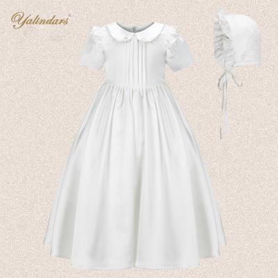 China Yalindars Anti-wrinkle 1st Hot Sale Babies New Born Boutique Maxi Baby Dresses Baptism Dress Baptism Dressing Babies for sale