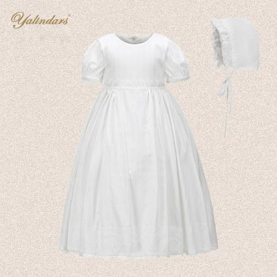 China 2022 Yalindars Anti-wrinkle Ball Gown Toddler Bridesmaid Dress Infant Baptism Dress Wholesale White Baptism Dress For Baby for sale