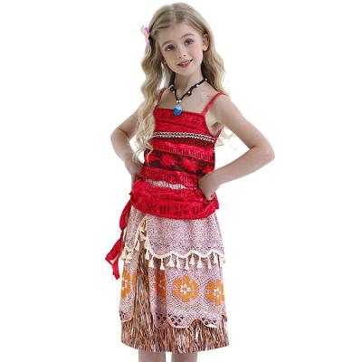 China 2022 New Wholesale Girls' Dressing Sets Formal Birthday Party Dress Chance Princess Moana Costume Girl's Formal Dresses Costume 3 for sale