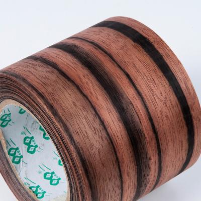 China Wholesale 0.45MM Modern Durable Ebony Natural Wood Veneer Edge Strip for sale