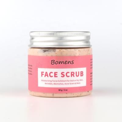 China Custom Exfoliator Rose Organic Exfoliating Body Scrub Private Label Whitening Face Scrub Bulk Natural Vegan Body Scrub for sale