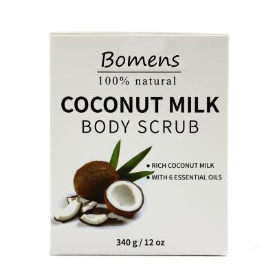 China Anti Aging Coconut Milk Body Scrub 100% Natural Exfoliating Healthy Body Scrub for sale