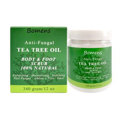 China Exfoliator Exfoliating Body Scrub Vegan Tea Tree Slimming Body Scrub For Acne Scars, Stretch Marks, Foot Scrub for sale