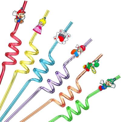 China Mario Brothers Plastic Viable PET Creative Magic Colored Funny Crazy Curly Custom For Birthday Party Bar Supplies for sale