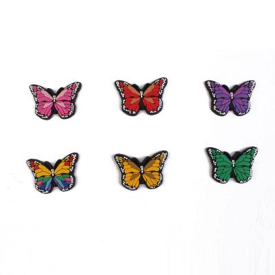 China New Arrival Factory Direct Sale Custom Butterfly Clog Charms Clog Decoration We Charm PVC Shoes Charm For Diy Croc Gift for sale