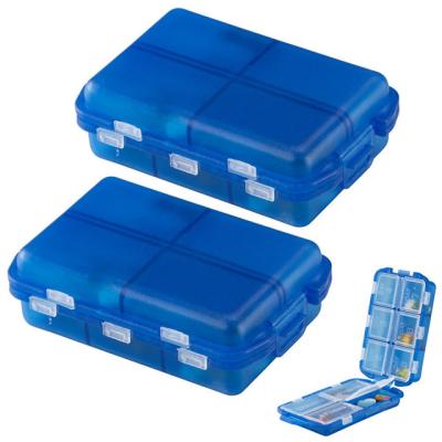 China Weekly Plastic Pill Box 7 Days Plastic Pill Box Case 10 Compartments for sale