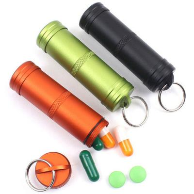 China Metal Metal Pill Boxes Portable Small Cases Medicine Holder Stand Container Dividers Personal Health Care for sale