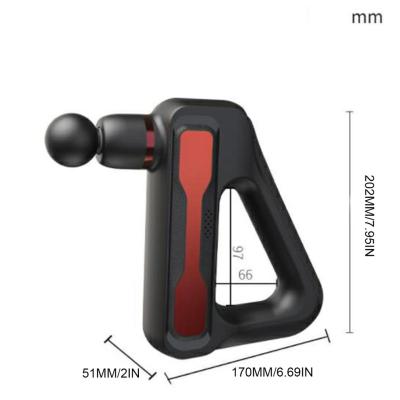 China Electric Body Triangle Massage Gun Deep Tissue Massager Therapy Neck Muscle Stimulation Pain Relief Relaxation Fitness Training for sale