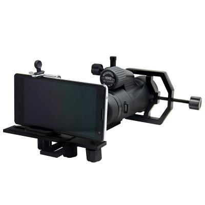 China Aluminum Alloy and Rubber Adjustable Scope Mount for Smart Phone Scope Mount for Camera for sale