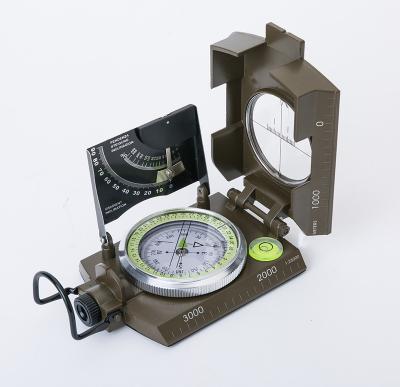 China New army craft factory user guide outdoor military geology pocket prismatic compass clinometer pointing with OEM service for sale for sale