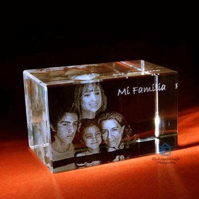 China China quality 3d laser engraving crystal cube3d super laser cut photo etched crystal favors for home decoration for sale