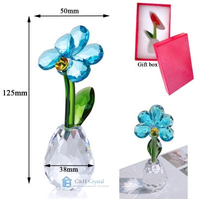 China High End China Crystal Flower Wedding Door Gift For Wedding Decoration Wedding Guests Souvenirs for sale