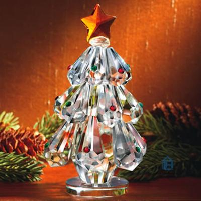 China China Small Home Ornaments Decorated Crystal Christmas Tree For Christmas Gift for sale