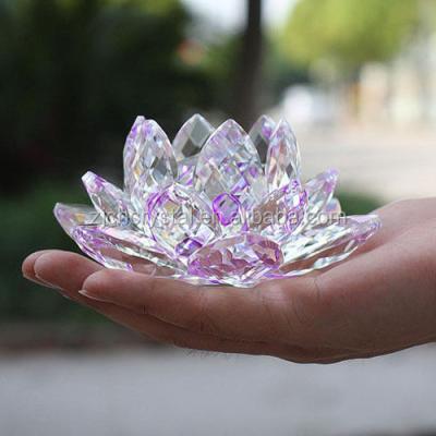 China Beautiful Europe crystal k9 lotus flower for wedding cheap favors sale for sale