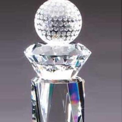 China China Best Seller Crystal Trophy Golf For Golf Tournament Gift Recommendations for sale